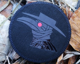 Pestdoktor (Leinenaufnäher / Dark Edition) Ø 8,5 cm