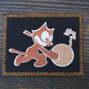 FELIX THE CAT op patch (linnen patch 7 x 8,5 cm | 2,75 x 3,34 inch)