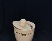 handmade white garlic keeper
