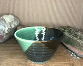 green and black small bowl