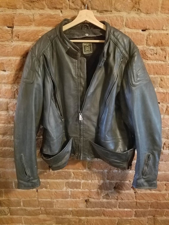 Vintage Leather Motorcycle Jacket