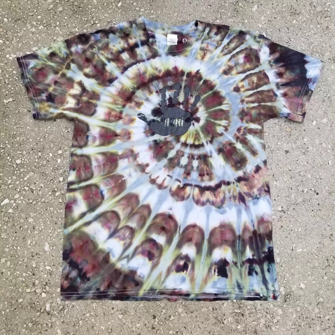Icedyed Tie Dye Jeep Wave Tshirt Large Etsy