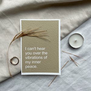 AFFIRMATION CARDS Set of 3 // Yoga Motivational Gift-Mindful Positivity Postcards-Spiritual Anxiety Prints-Minimalist Self Care Home Decor image 2