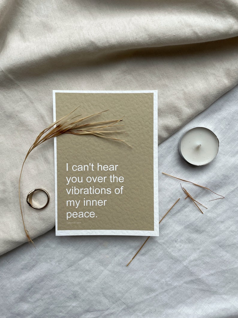 AFFIRMATION CARDS Set of 3 // Yoga Motivational Gift-Mindful Positivity Postcards-Spiritual Anxiety Prints-Minimalist Self Care Home Decor image 2