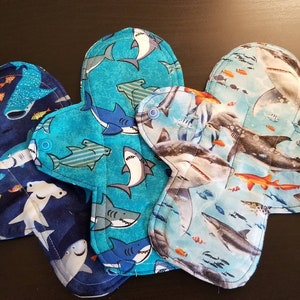 Shark Week Reusable No-Leak Menstrual Pads