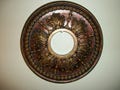 Gorgeous New 14" Tuscan Hand Painted Ceiling Medallion Bronze Copper Gold Home Decor