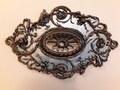 Beautiful!!!  New Hand Painted Ceiling Medallion Chandelier Home Lighting Trim Decor Metallic Vintage Look