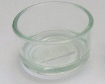 5x Teelicht Glas für Teelichte mit oder ohne Hülle. Ø 4,5 cm Innenmaß. (1x / 1,98)