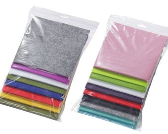 Filzreste, bunter Filz. 200 gr. Stärke 2-3 mm, farbig sortiert (100g/ 1,60)