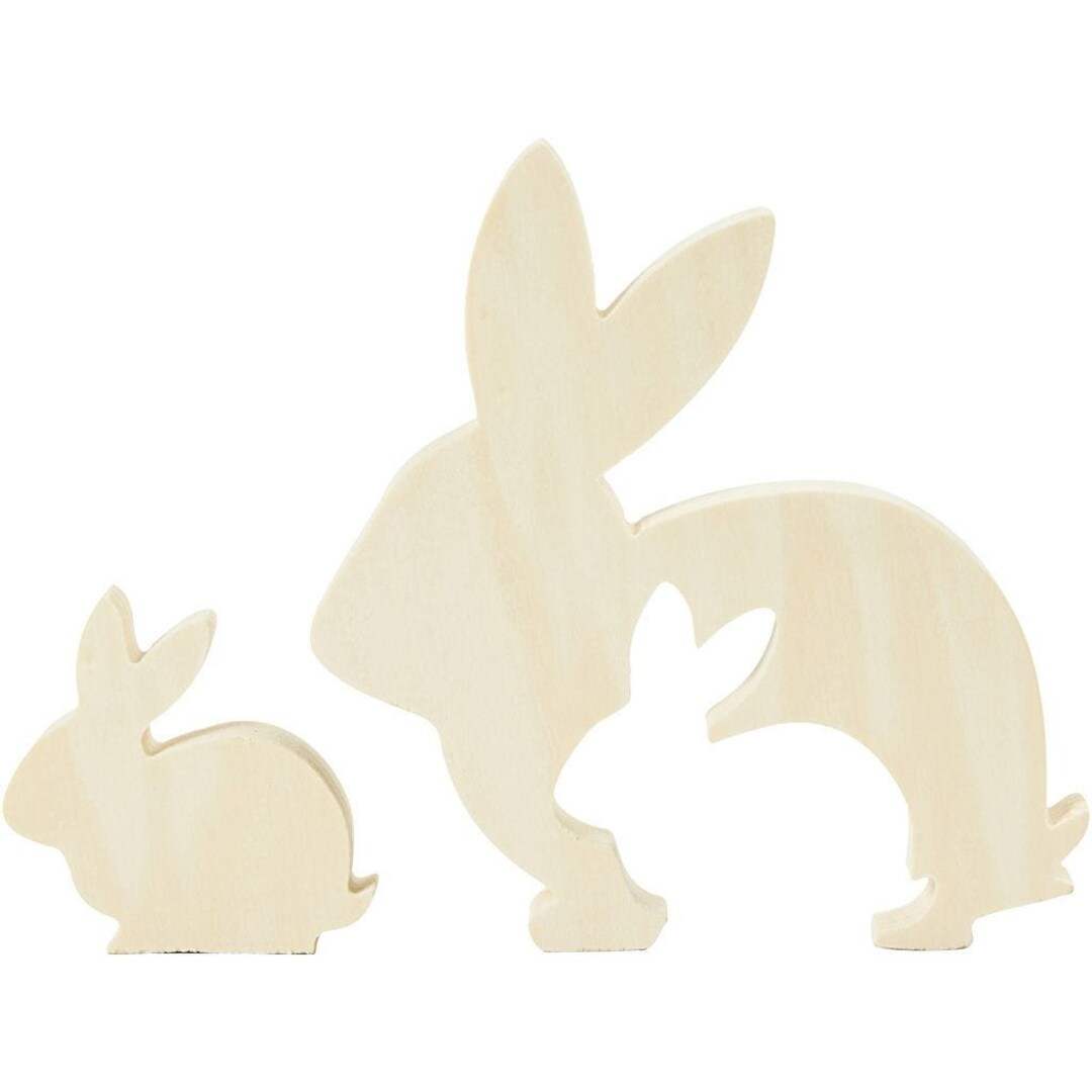 Holzpuzzle Hase Zum Selbstgestalten – 12 Teile, 29 Cm, Personalisierbar & Bastelfreundlich
