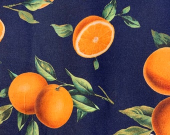 Oranges Black or Blue, cloth napkins, fabric napkins, table napkins, fabric dinner napkin, cloth dinner napkin, table dinner napkin, napkins