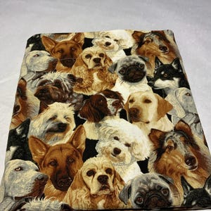 Dog Lover Pillowcase, Multi Breed Print, Queen or Standard Available