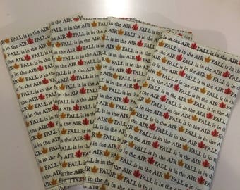 Fall Is In The Air Cloth (4) Dinner Napkins
