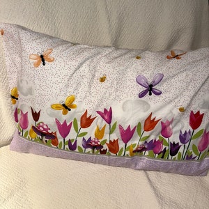 Cotton Pillowcases, Butterfly Garden, Summer Pillowcase, Standard Pillowcase, Queen pillowcase, King pillowcase, Cotton pillowcase,Spring