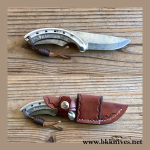 7” (Aluminum Horseshoe) Damascus Standard Blade