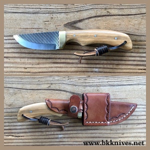 7-1/2” Rasp Knife w/Brass Bolster