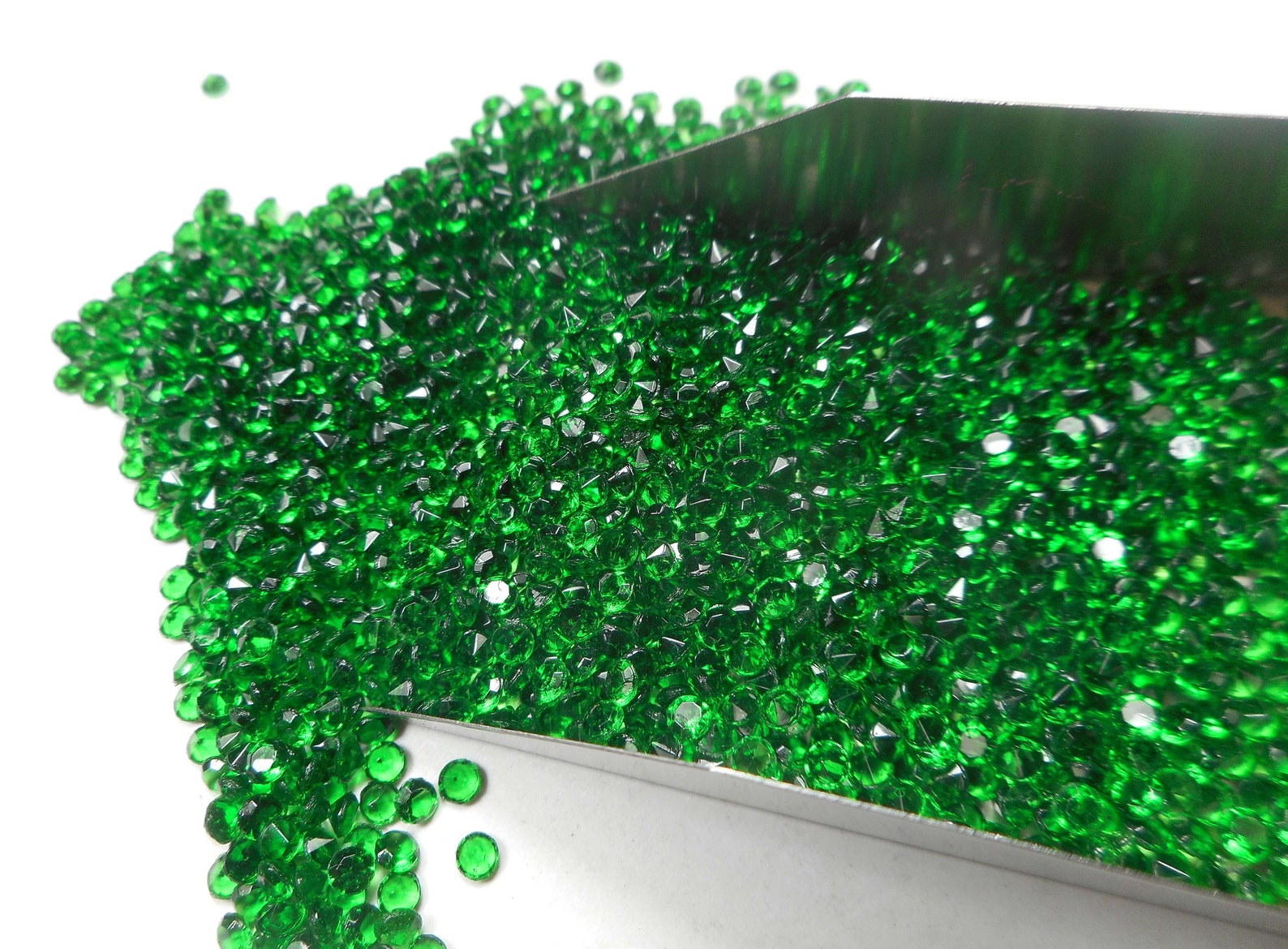 Lab created Emeralds 2.5 MM / Faceted / Nano Emerald/ Hydro Etsy