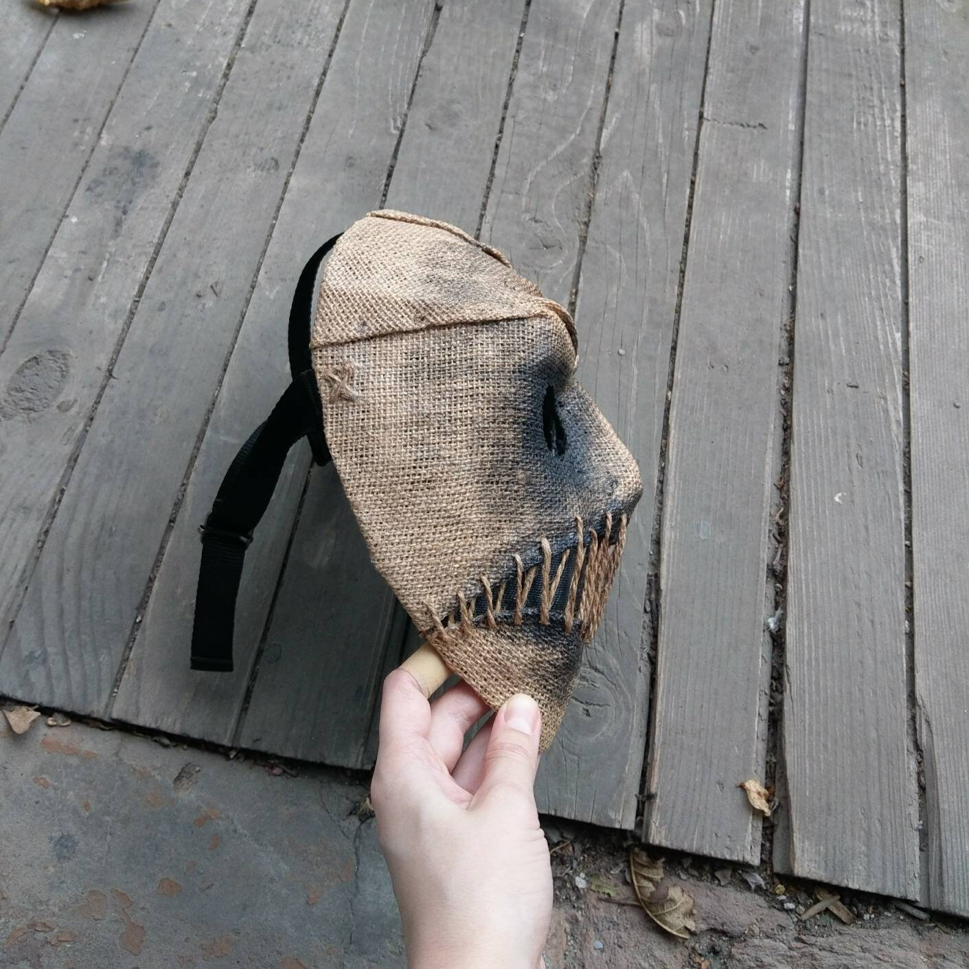 Mask Scarecrow Sad horror halloween masquerade Etsy