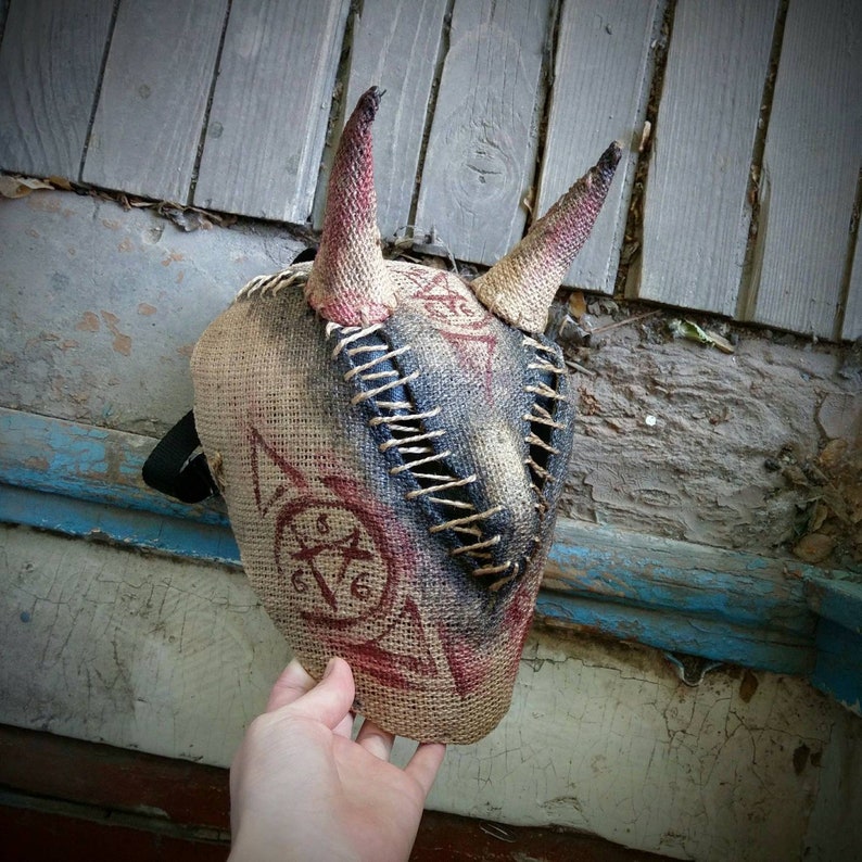 masquerade Mask Scarecrow Hell halloween free shipping horror