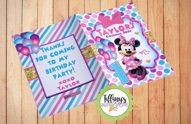 540 Minnie Mouse Coloring Book Party Favors Best HD