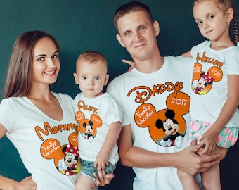 DISNEY Vacation Family Shirts, Disney Custom Shirts, Matching Disney Family Shirts 2018, T-shirts Disney Vacation, Disney Trip Tees B113