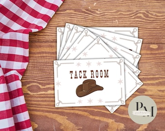 Western Party place cards