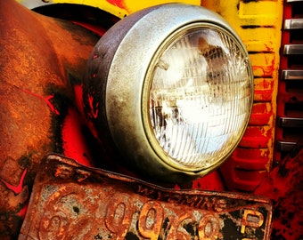 Rusty Koplamp Kenteken Printable Download Rustieke Americana Fotografie
