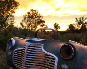 Jaren 1940 Chevrolet Front End Foto Afdrukbare Download Rustieke Americana