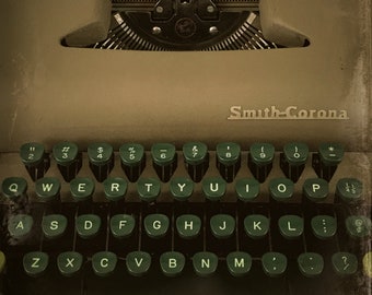 Typemachine Afdrukbare Download Vintage Smith Corona Mid Century Fotografie
