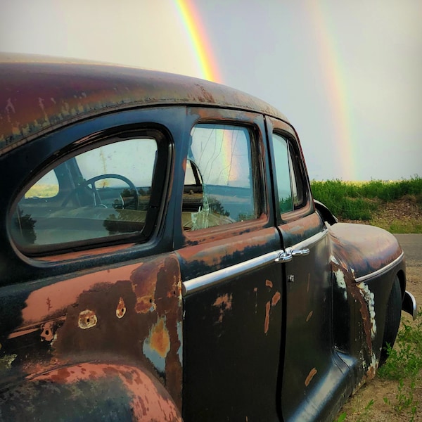 Plymouth Double Rainbow Printable Download Rustic Americana Photography