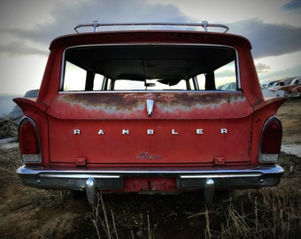 Rambler Junkyard Afdrukbare Download Rustieke Americana Fotografie