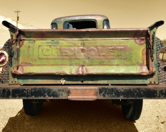 Afdrukbare achterklep Chevy-vrachtwagen Download Rustic Americana Photography