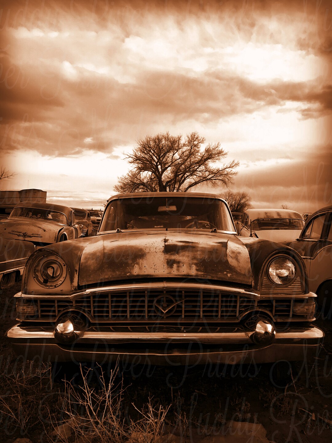 Old Packard Printable Download Rustic Americana Photography Etsy