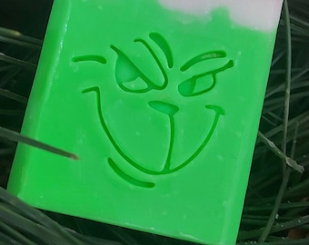 Christmas Soap Stamp- footprint 1.496&quot; x 1.417&quot;  (38mm x 36mm)