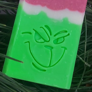 Christmas Soap Stamp- footprint 1.496&quot; x 1.417&quot;  (38mm x 36mm)