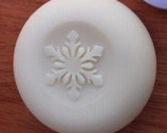 3D Christmas SnowFlake Soap Stamp - 1.57&quot; (40mm) diameter