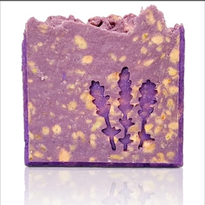 Lavender Soap Stamp - 1.53" x 1.53" (39mm x 39mm)