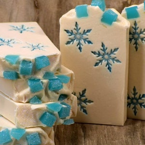 Small SnowFlake Soap Stamp - Footprint 1" (25mm) diameter