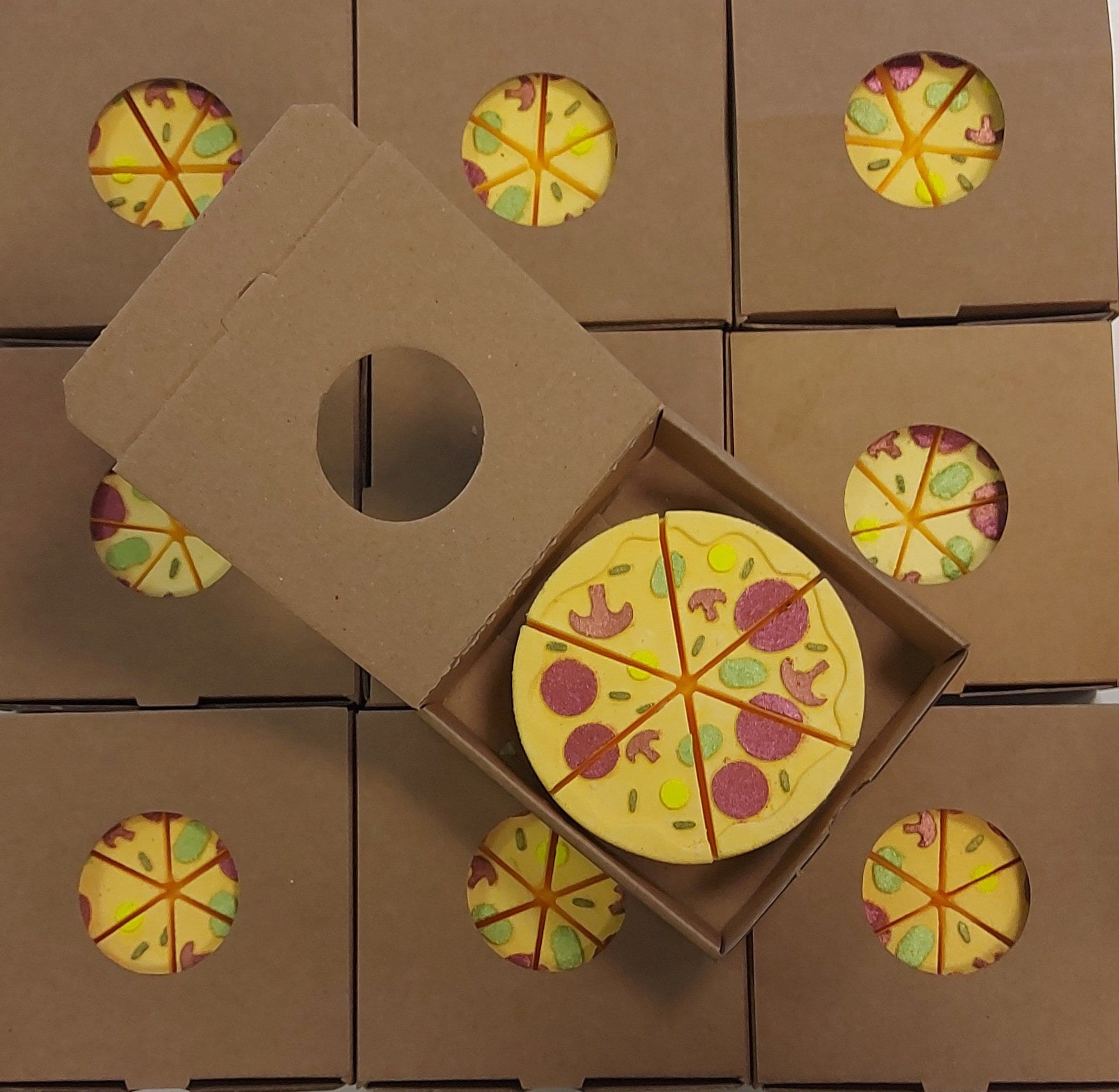 6 slices pizza bath bomb maker - for professionals