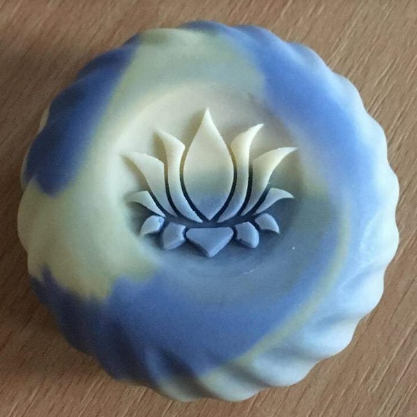 3D Stamp - Lotus - 1.57" (40mm) diameter