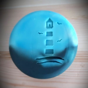 Lighthouse - Beacon soap stamp - footprint: 1.06&quot; x 1.73&quot; (27 x 44mm)