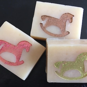 Rocking Horse Soap Stamp - footprint: 1.02&quot; x 0.86&quot; (26mm x 22mm)