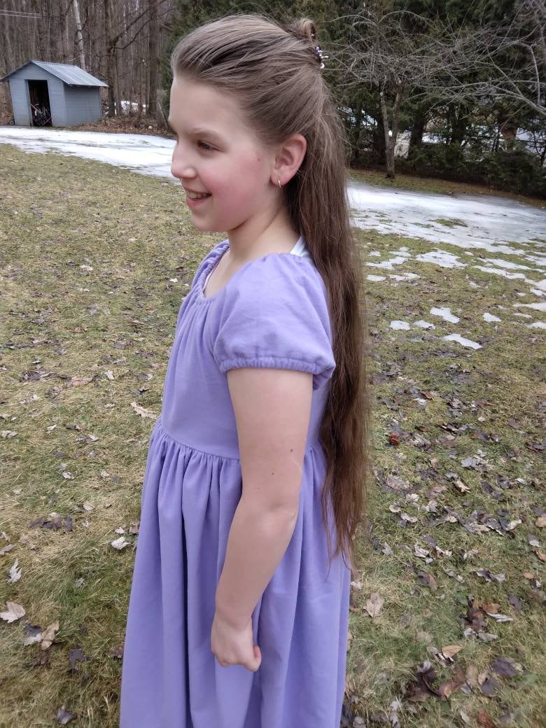 Simple Flannel Peasant Dress Sizes 12/18 Months to 12 Years Etsy