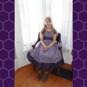Girls Size 10 Purple Princess Twirly Dress