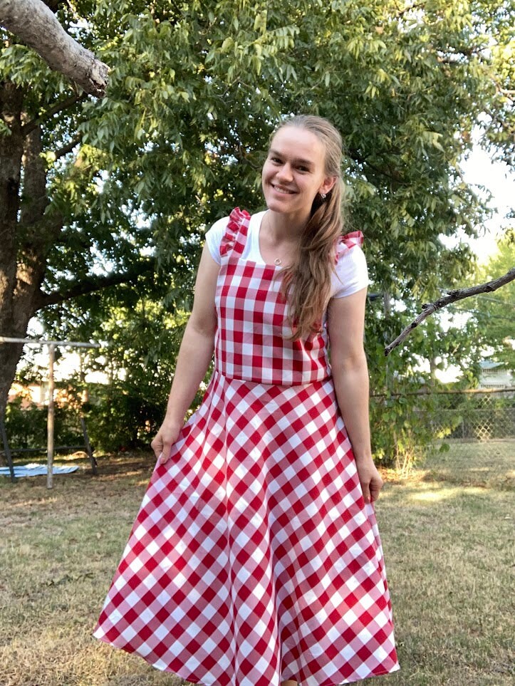 Red Check Dress - Etsy
