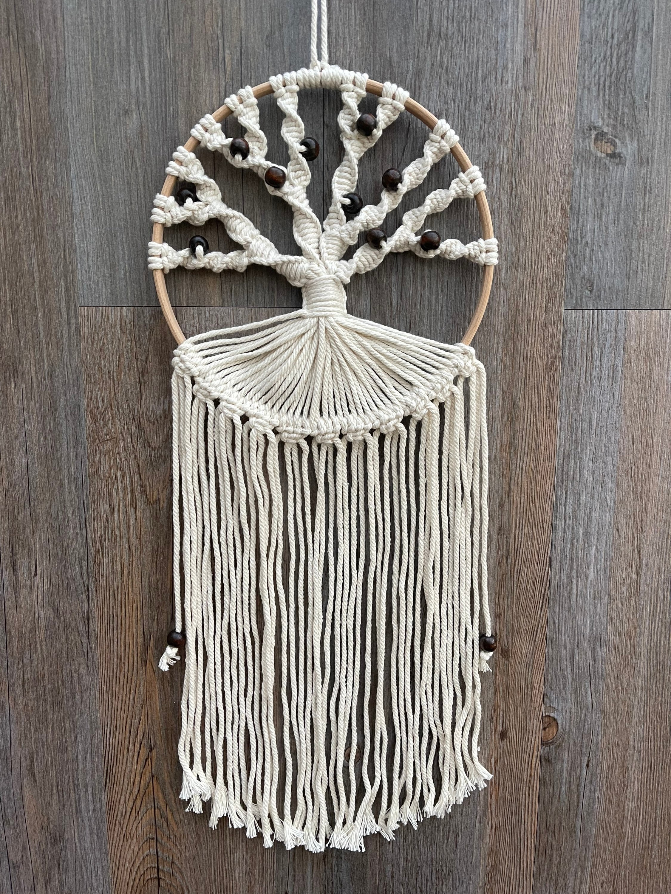 その他 Macrame Life Macramé Beaded Tree of Life - Etsy