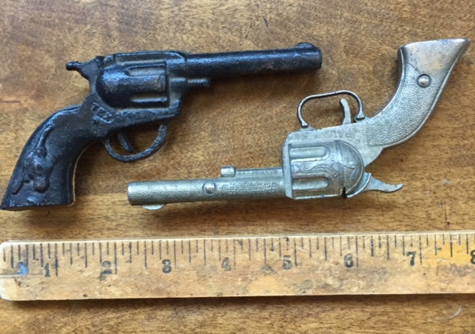 Toy Metal Guns Old Small Toy Guns Collectible Toy Metal Etsy