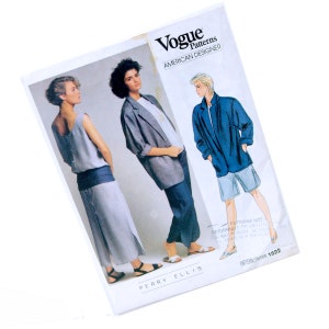 Vogue 1522 Perry Ellis Sewing Pattern: 1980s Jacket, Dress, Top, Shorts - Size 8 Uncut