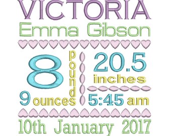 baby birth announcement template