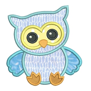Baby Owl Applique Embroidery Design, Cute Baby Boy Owl Machine ...